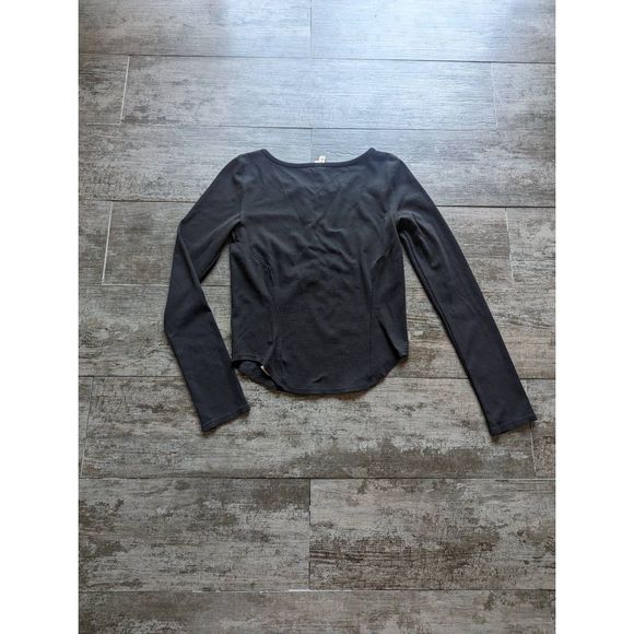 FREE PEOPLE Jacquie Laced Front Long Sleeve Top - Picture 3 of 6